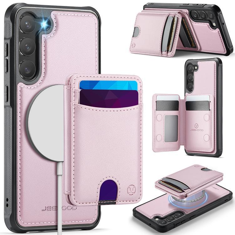 JEEHOOD Samsung Galaxy S23+ Fodral Konstläder - Rosa | 2353 | AlltMobil