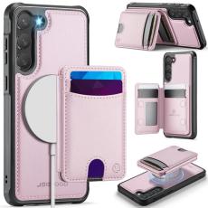 OEM - JEEHOOD Samsung Galaxy S23+ Fodral Konstl&auml;der - Rosa