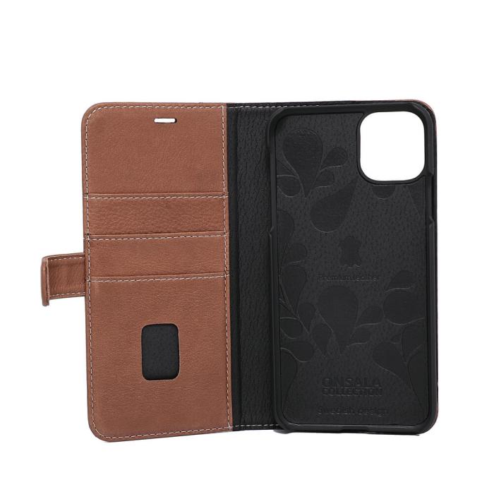 Onsala - ONSALA Mobilfodral Skinn Brun iPhone 11 Pro Max