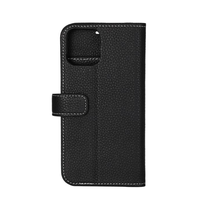 Onsala - Onsala MobilPlånboksfodral Äkta Läder iPhone 12 & 12 Pro - Svart