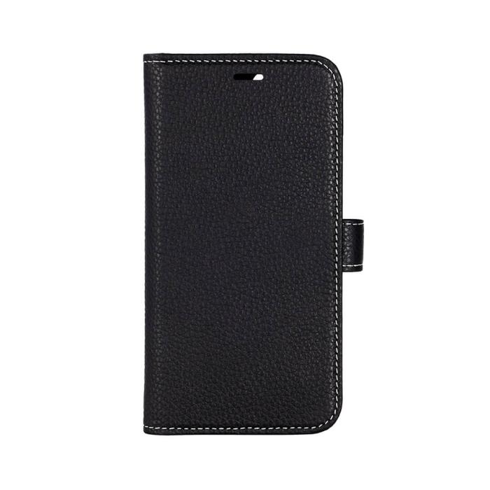 Onsala - Onsala MobilPlånboksfodral Äkta Läder iPhone 12 & 12 Pro - Svart