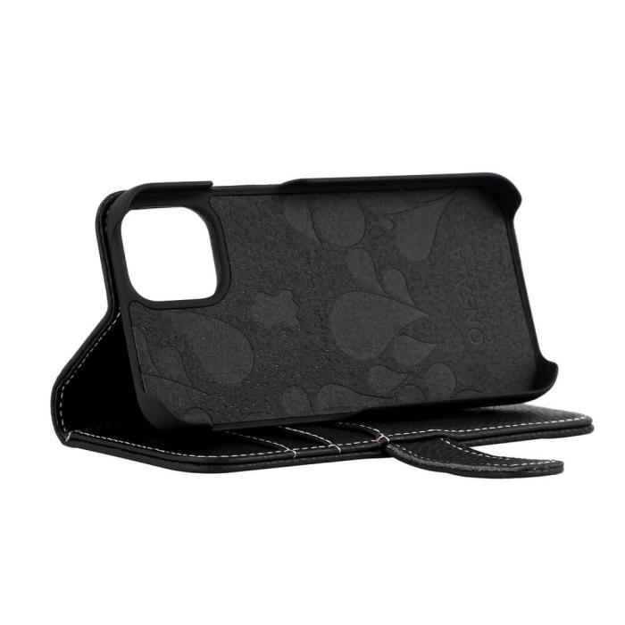 UTGATT - Onsala Mobilfodral Skinn Svart iPhone 12 Mini
