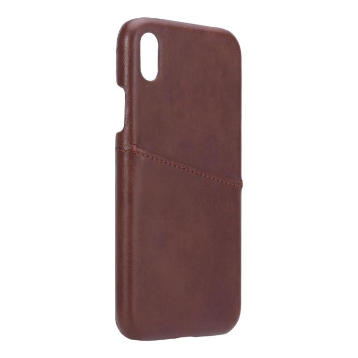 Onsala - ONSALA Mobilskal Brun med Kortfack iPhone XR