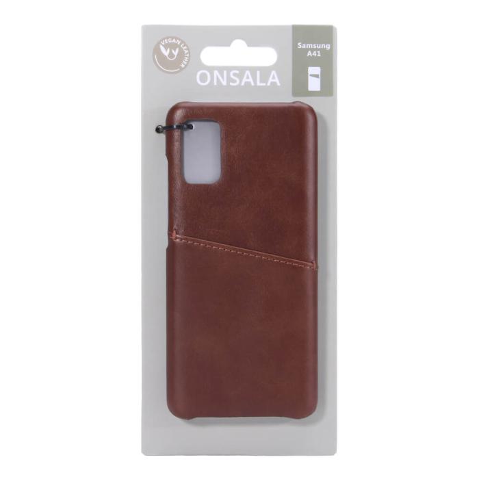 Onsala - ONSALA Mobilskal Brun med Kortfack Samsung A41