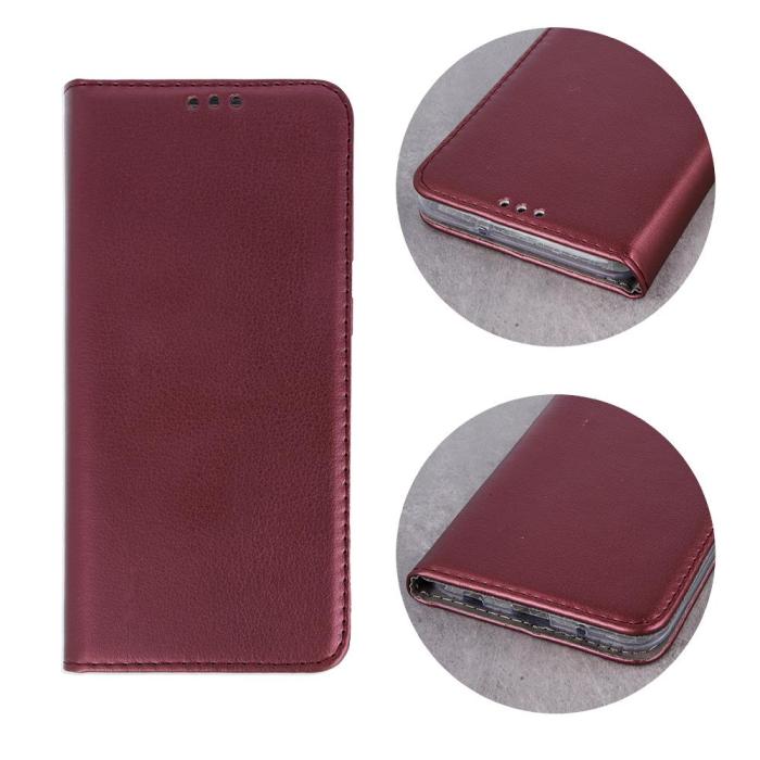 OEM - Smart Magnetiskt fodral för Samsung Galaxy A35 5G, burgundy