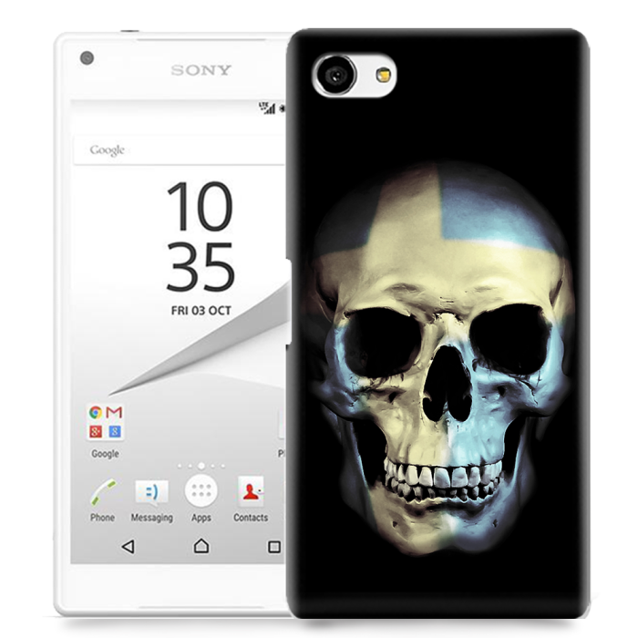UTGATT5 - Skal till Sony Xperia Z5 Compact - Swedish Skull