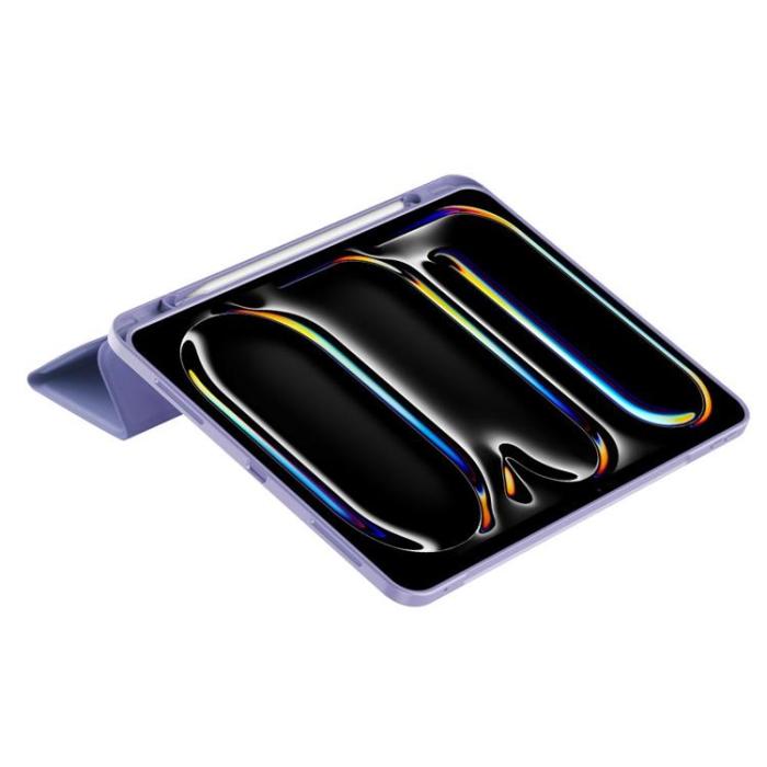 Tech-Protect - Tech-Protect iPad Pro 13 (2024) Fodral med plats för pennna - Violet