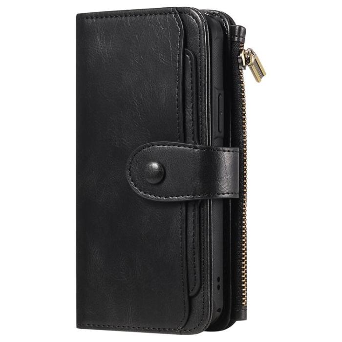 A-One Brand - iPhone Air Plånboksfodral Detachable korthållare - Svart