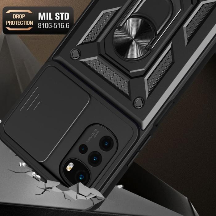 UTGATT - Motorola Moto G22/E32/E32S Skal Camshield Pro - Svart