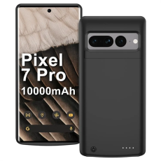 A-One Brand - Google Pixel 7 Pro Batteriskal 10000mAh Med Kickstand - Svart