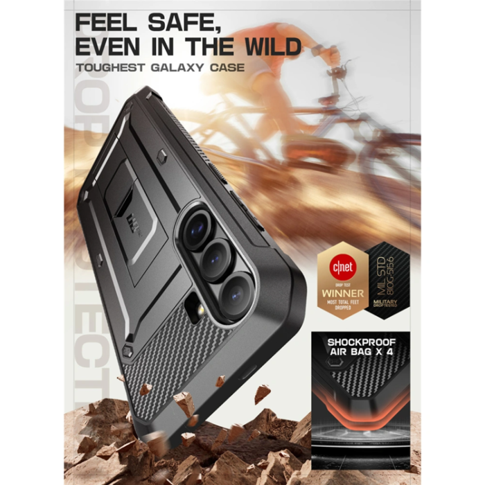 SupCase - SupCase Galaxy S25 FE Mobilskal Unicorn Beetle Pro - Svart