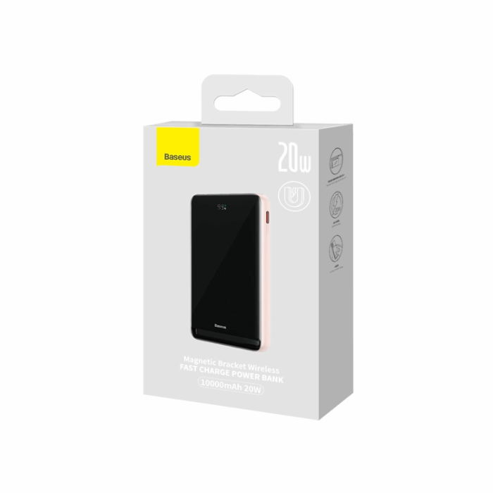 BASEUS - Baseus Trådlös Magsafe Powerbank 10000mAh 20W Magnetic Bracket