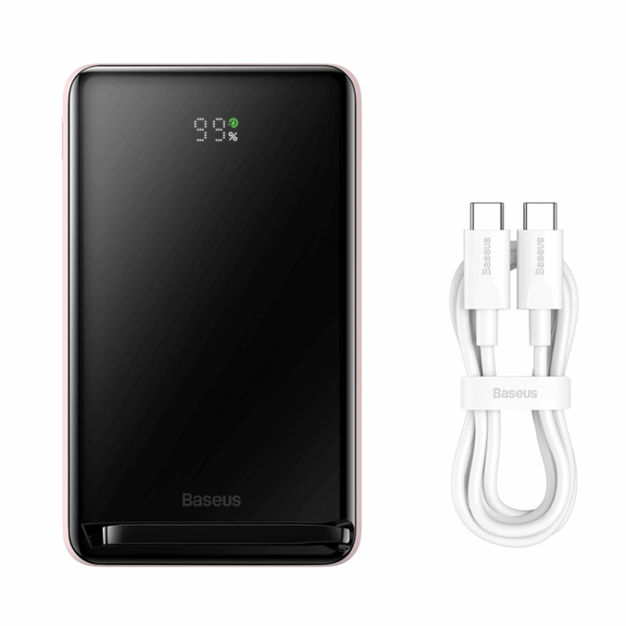 BASEUS - Baseus Trådlös Magsafe Powerbank 10000mAh 20W Magnetic Bracket