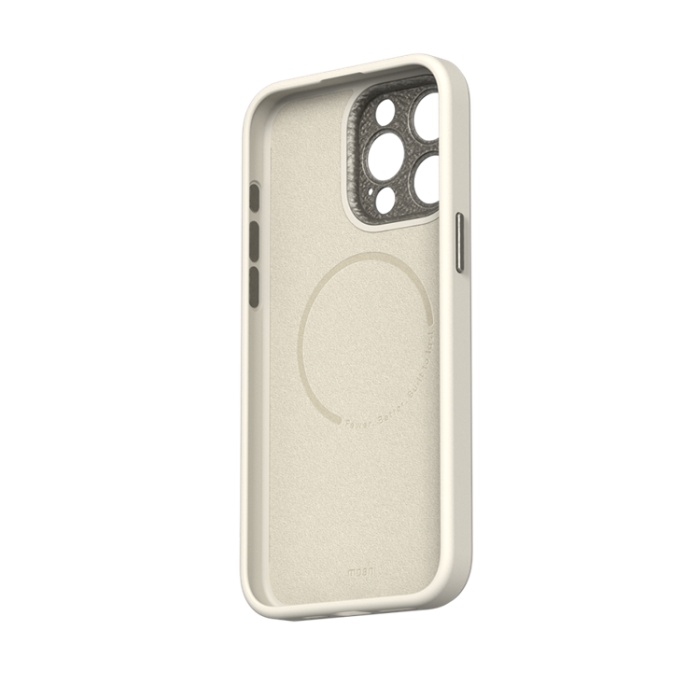 Moshi - Moshi iPhone 15 Pro Max Mobilskal Magsafe Napa - Äggtoddy Vit