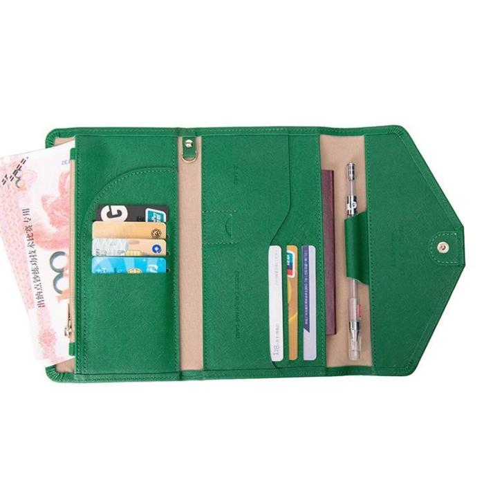 A-One Brand - Plånböcker RFID Blocking Tri-Fold - Mörkgrön