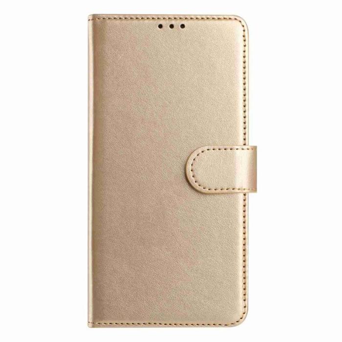 OEM - Samsung Galaxy A37 Plånboksfodral Konstläder Ställ - Guld