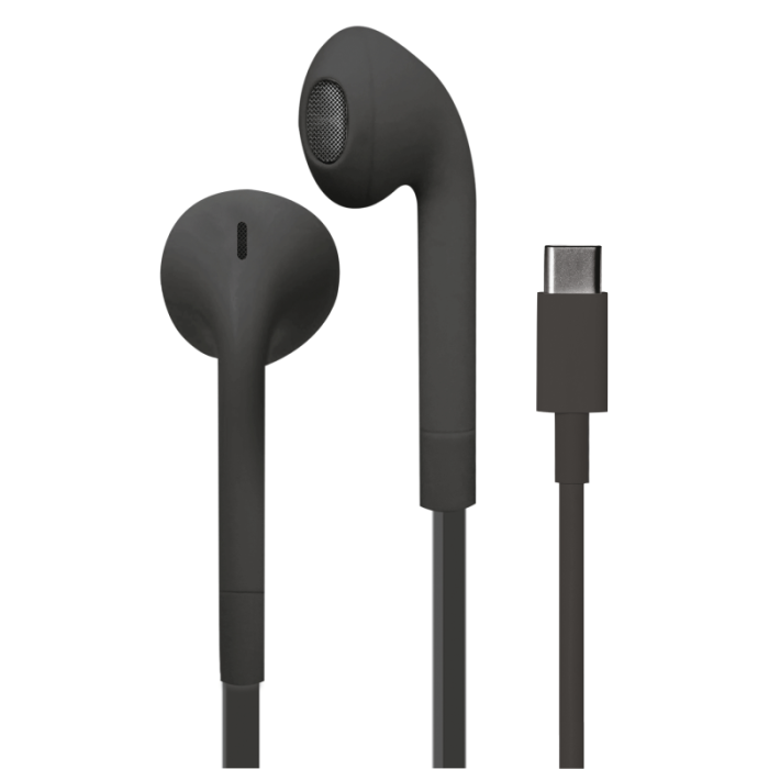 UTGATT1 - Puro - Icon Stereo-Hörlur med USB-C och Mik. - Svart