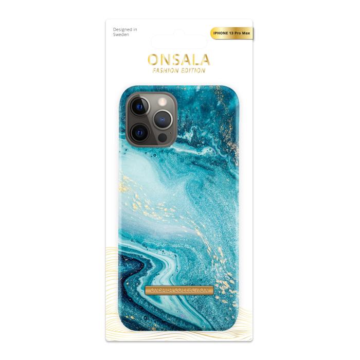 Onsala - Onsala Soft Mobilskal iPhone 13 Pro Max - Blå Sea Marble