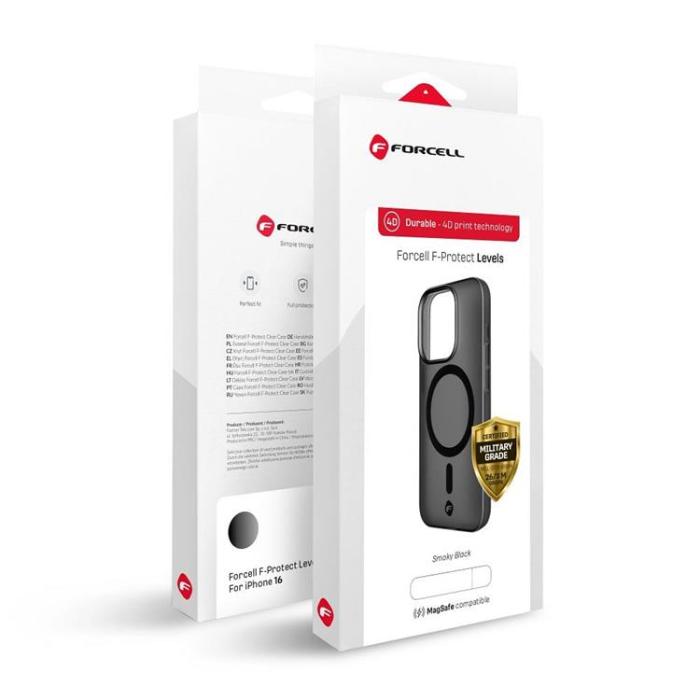 Forcell - Forcell iPhone 16 Plus Mobilskal Magsafe F-Protect - Svart