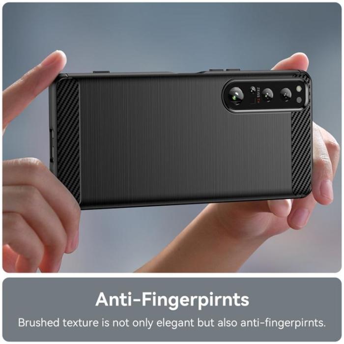 OEM - Sony Xperia 1 IV Skal Carbon Fiber - Svart