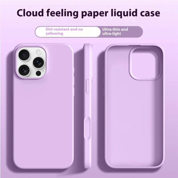 A-One Brand - iPhone 16 Pro Max Mobilskal Ultra Thin Silikon - Dreamy Lila