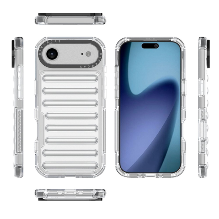 A-One Brand - iPhone 17 Air Mobilskal Stripe Design Detachable - Transparent