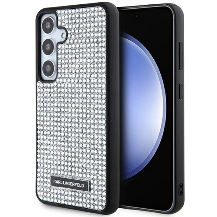 KARL LAGERFELD Galaxy S24 Mobilskal Rhinestone Logo Metal Plate | 2353 | AlltMobil