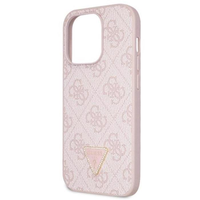 Guess - Guess Mobilskal till iPhone 15 Pro Max Crossbody Metall Logo Rosa