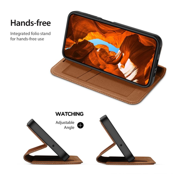 Dux Ducis - Dux Ducis Galaxy A34 5G Plånboksfodral Skin X2 - Brun