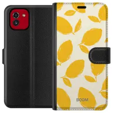 Gustaf - Pl&aring;nboksfodral till Samsung Galaxy A03 med Lemon Breeze