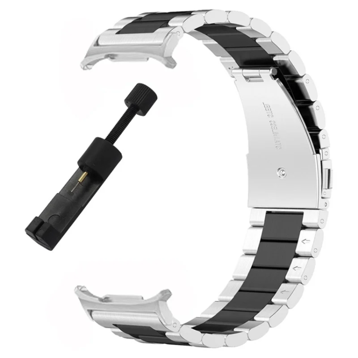 A-One Brand - Galaxy Watch 8 (44mm/40mm) Armband Stainless Steel Three Bead