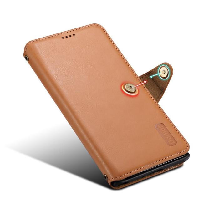DENIOR - DENIOR Samsung Galaxy S24 Ultra Plånboksfodral Konstläder Khaki