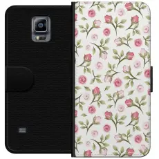 Gustaf - Pl&aring;nboksfodral till Samsung Galaxy Note 4 med Blommigt