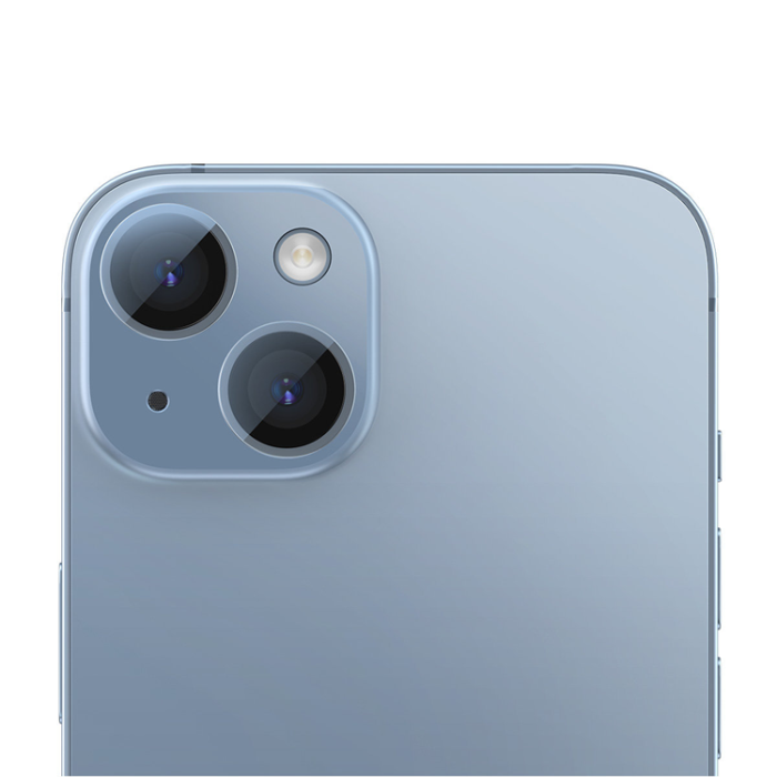 BASEUS - Baseus iPhone 14/14 Plus KameraLinsskydd i Härdat Glas Cleaning kit