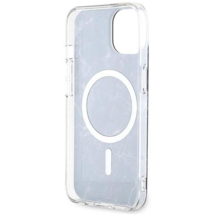 Guess - Guess iPhone 14 Mobilskal MagSafe Marble - Svart