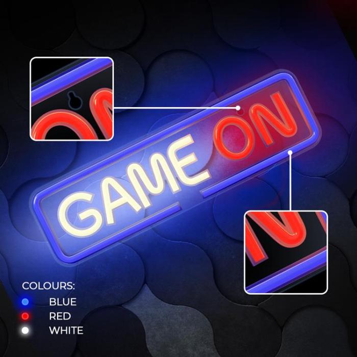 Forever Light - Forever Light Neon LED PLEXI GAME ON FPNE23 - Flerfärgad