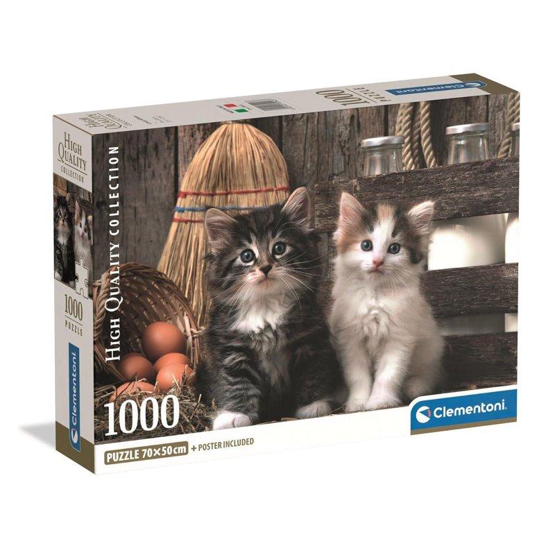 CLEMENTONI Pussel 1000 Pcs CB High Quality Collection Lovely Kittens