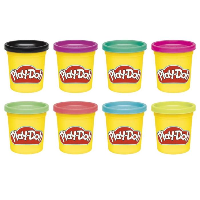 PLAY-DOH - PLAY-DOH Compound 8 Pack, Vibrant, 3 Oz