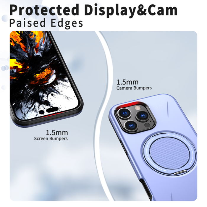 A-One Brand - iPhone 16 Pro Mobilskal MagSafe Rotating Kickstand TPU + PC