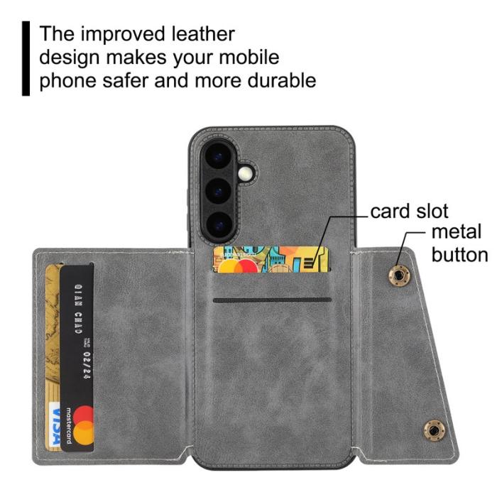 OEM - Mobilfodral för Samsung Galaxy S26 Plus Kickstand Kortfack - Brun