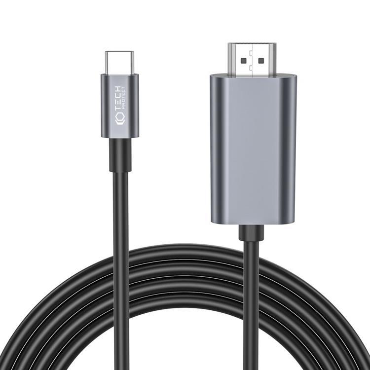 Tech-Protect Kabel USB-C Till HDMI Ultraboost - Svart | 1867 | AlltMobil
