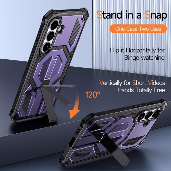 OEM - Mobilskal för Samsung Galaxy S26 Magnetiskt TPU + PC Kickstand - Lila