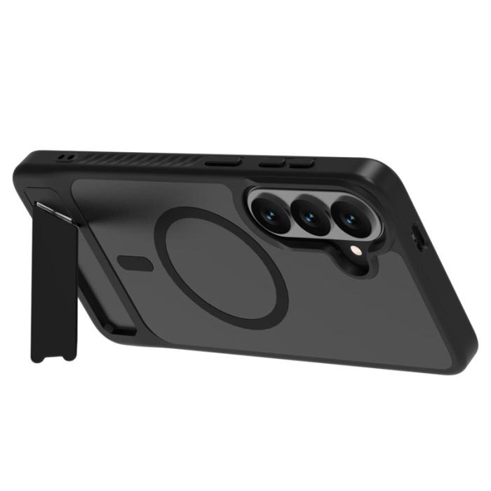 LeReach - LeReach Mobilskal för Samsung Galaxy S26 Magnetiskt TPU + PC Kickstand - Svart