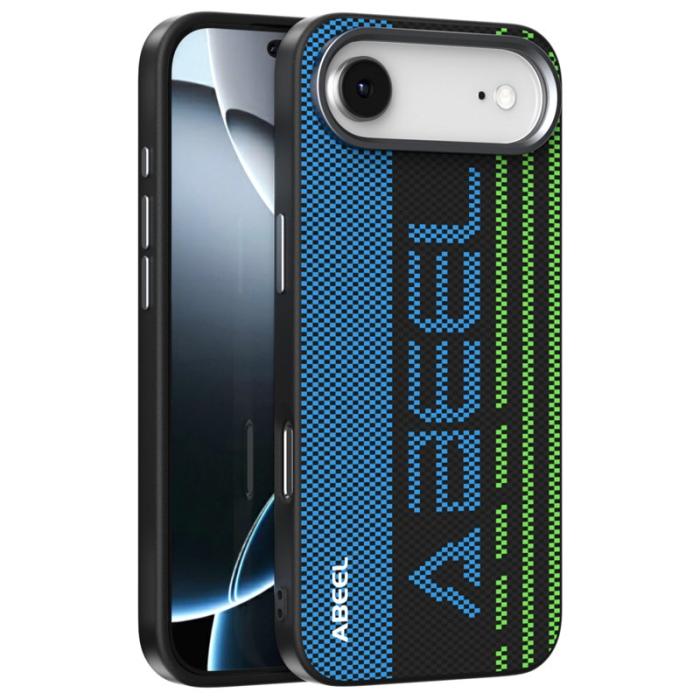 ABEEL - ABEEL iPhone Air Fodral MagSafe Kompatibel Svart TPU Aluminium