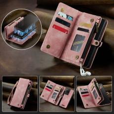 Caseme - CASEME 008 Series &Auml;kta l&auml;der Pl&aring;nboksfodral Samsung Galaxy S20 Ultra - Rosa