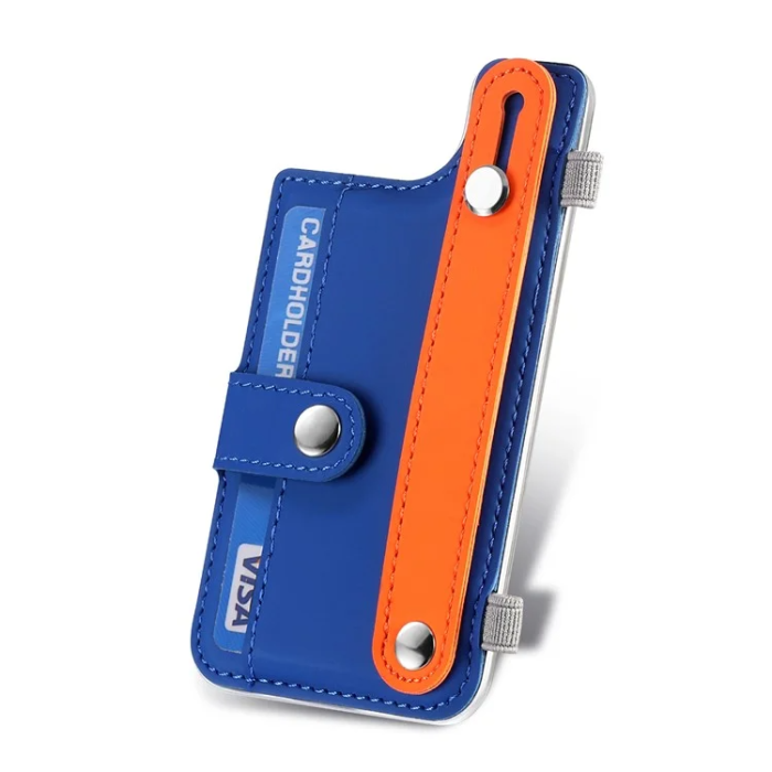 A-One Brand - Korthållare Kickstand PU-läder - Sapphire