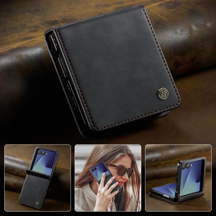 Caseme - CASEME 033 Mobilskal till Samsung Galaxy Z Flip7 5G RFID Blocker Svart
