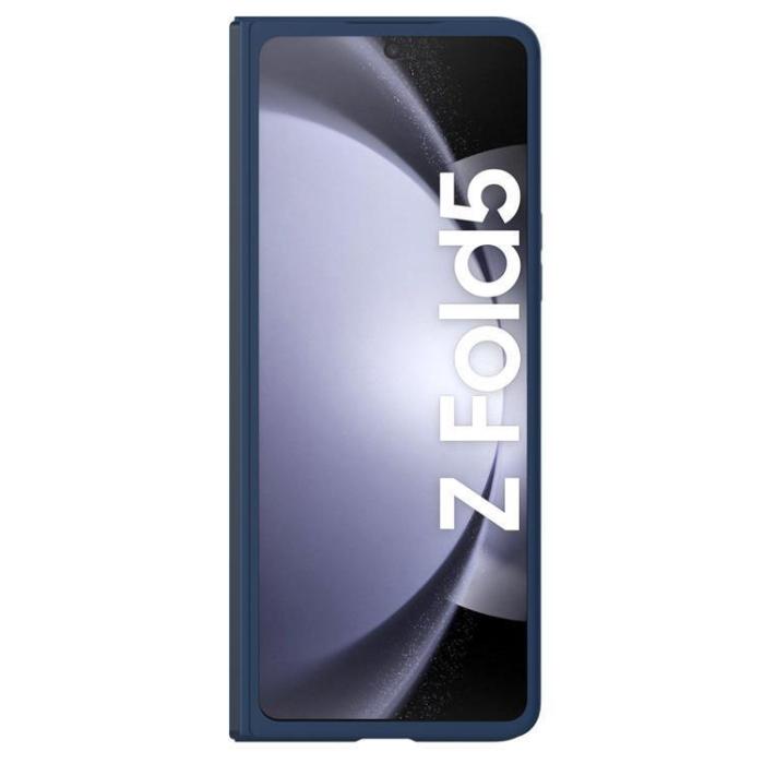 Nillkin - Nillkin Galaxy Z Fold 5 Mobilskal CamShield Silky Silikon - Blå