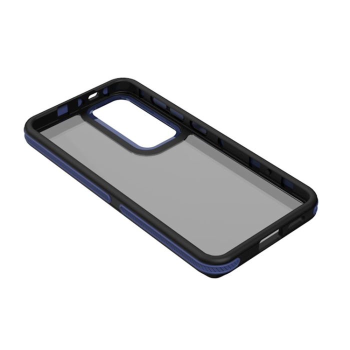 OEM - Galaxy S24 Mobilskal Crystal Black - Blå