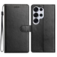 OEM - Samsung Galaxy S26 Ultra Pl&aring;nboksfodral &Auml;kta L&auml;der St&auml;ll - Svart